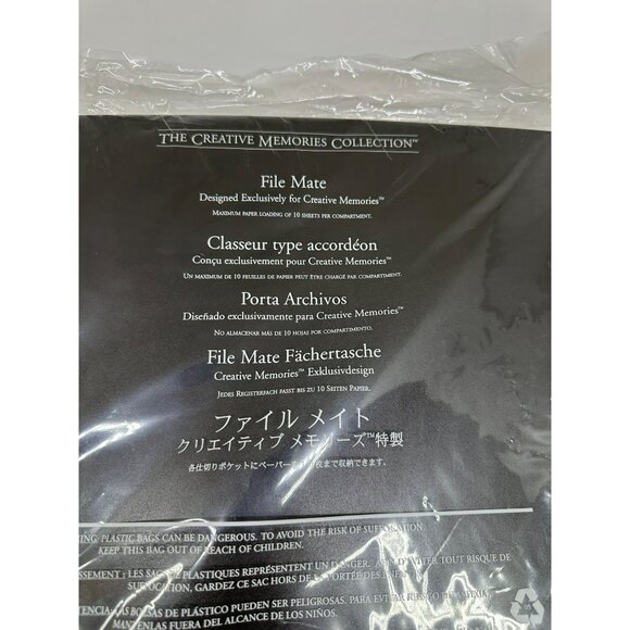 Creative Memories File Mate 1 Portable Organizer | 12 Tabs, 13 Divider Black NEW - Picture 7 of 7